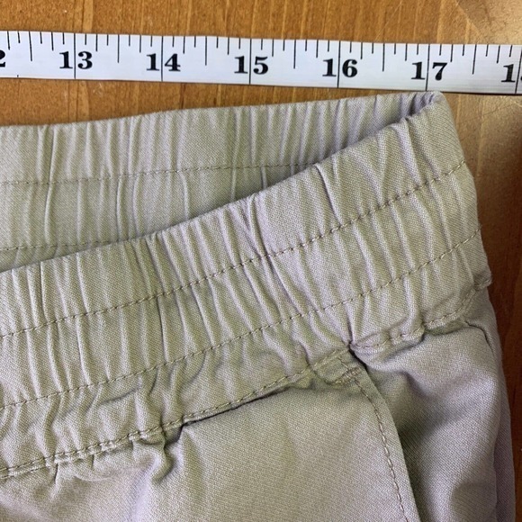 Pacsun Mens Shorts‎ Sz L Khaki Beige Brown Distressed Destroyed Drawstring Waist - Picture 6 of 8